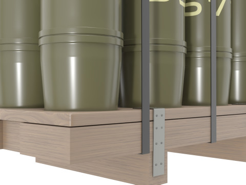 Obus d'artillerie militaire Modèle 3D