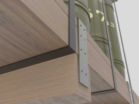 Obus d'artillerie militaire Modèle 3D