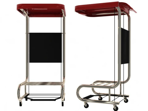 Suporte m&oacute;vel para cesto Modelo 3D