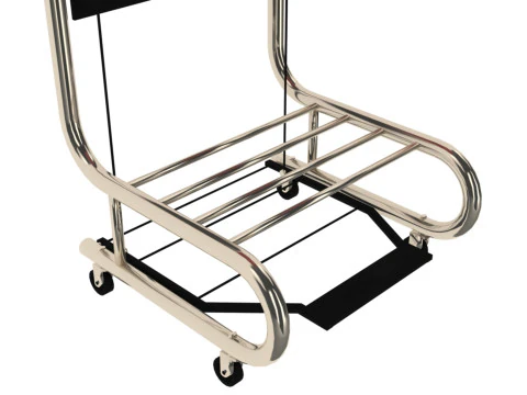 Suporte m&oacute;vel para cesto Modelo 3D