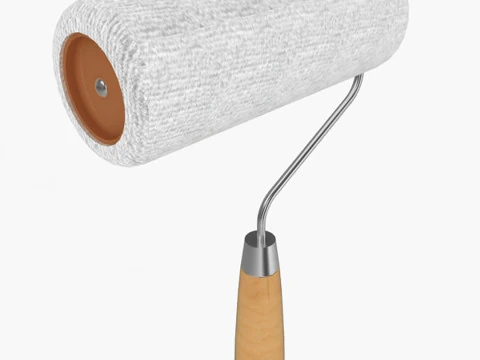 페인트 롤러 브러시 3D 모델