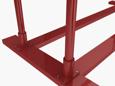 Параллельные брусья 3D Модель