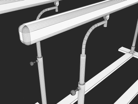 Параллельные брусья 3D Модель