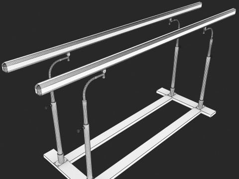 Параллельные брусья 3D Модель