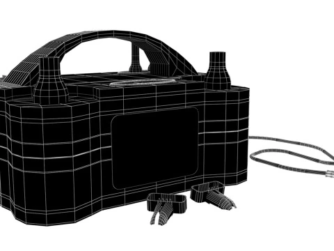 풍선 송풍기 펌프 3D 모델
