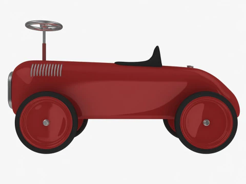 Retro Toy Car 3D Model