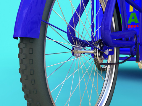 Carrinho de sorvete Modelo 3D