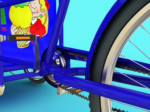 Carrinho de sorvete Modelo 3D