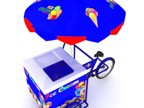 Ice Cream Cart 3D Model