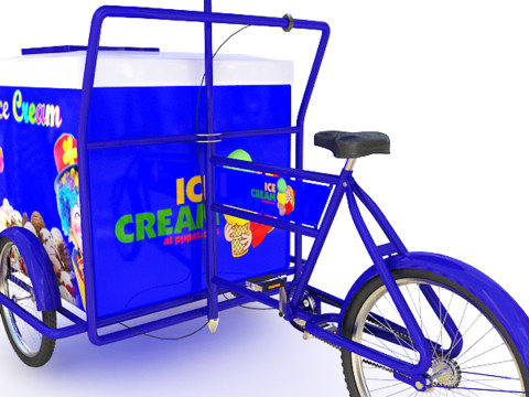 Carrinho de sorvete Modelo 3D