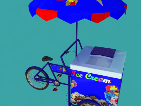 Carrinho de sorvete Modelo 3D
