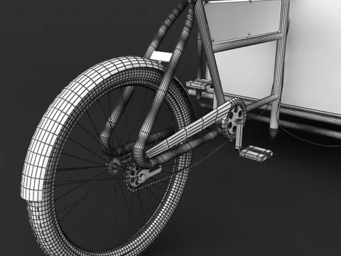 Ice Cream Cart 3D Model
