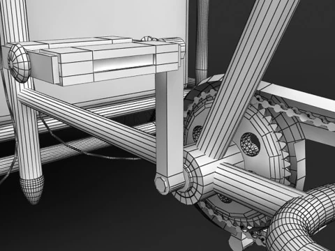 Ice Cream Cart 3D Model