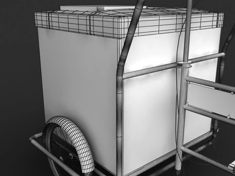 Ice Cream Cart 3D Model