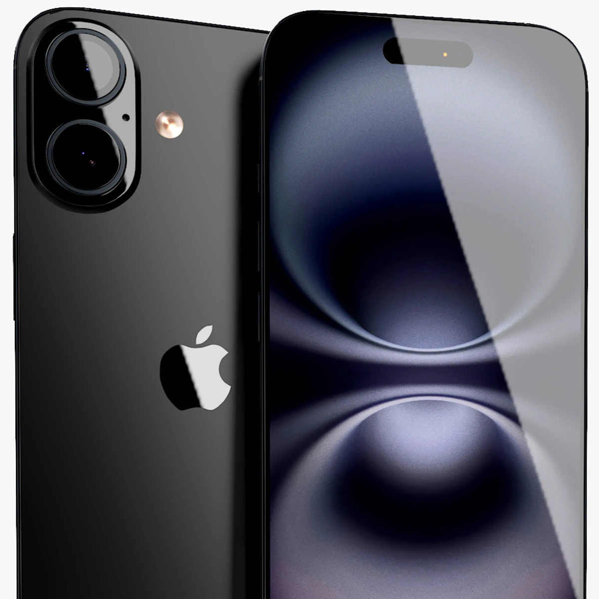 IPhone 16 Black 3D Model .c4d .max .obj .3ds .fbx .stl .blend 
