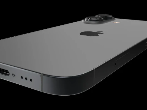 IPhone 16 Black 3D Model