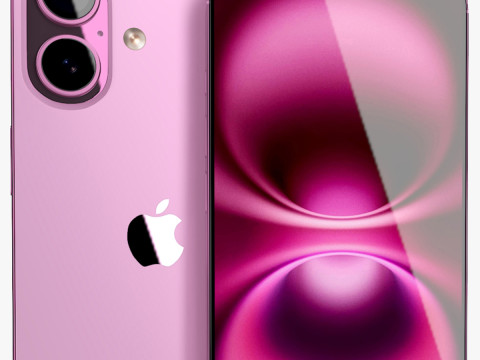 IPhone 16 Rosa 3D Modell