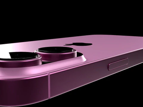 IPhone 16 Roze 3D Model