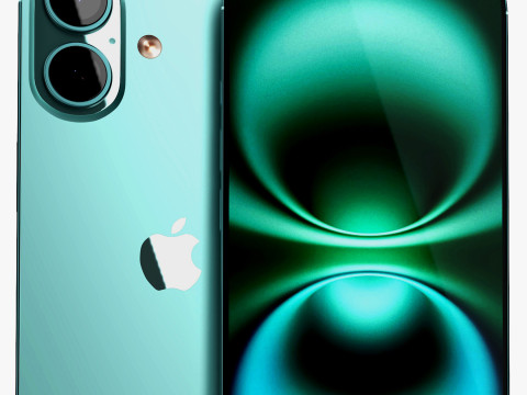 IPhone 16 Teal 3D Model