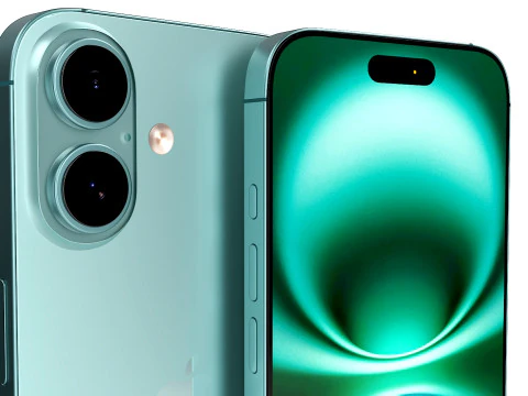 IPhone 16 Teal 3D Model