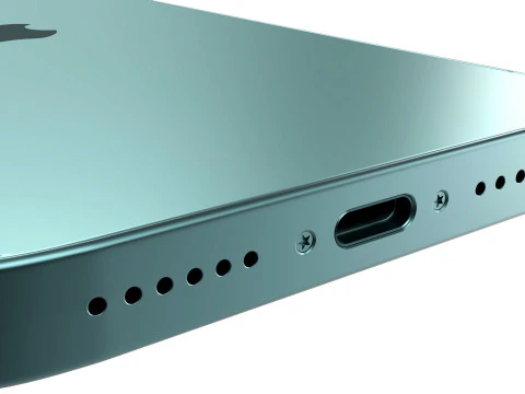 IPhone 16 Teal 3D Model
