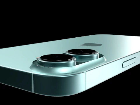 IPhone 16 Teal 3D Model