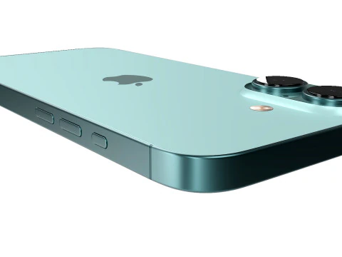 IPhone 16 Teal 3D Model