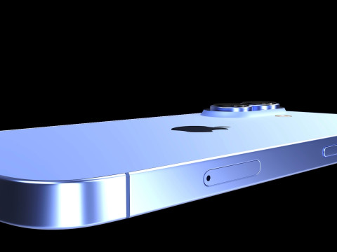 आईफोन 16 अल्ट्रामरीन 3D मॉडल