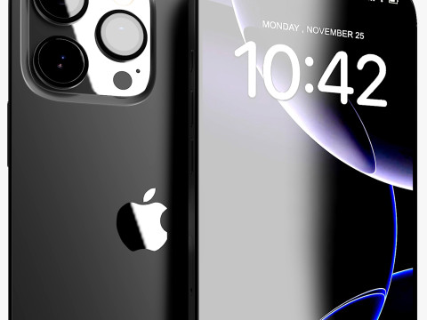 Apple iPhone 16 Pro Max 블랙 티타늄 3D 모델