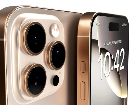Apple iPhone 16 Pro Desert Titanium 3D Model