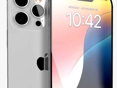 Apple iPhone 16 Pro Max Белый Титан 3D Модель