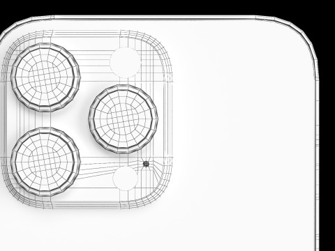 एप्पल आईफोन 16 प्रो मैक्स व्हाइट टाइटेनियम 3D मॉडल