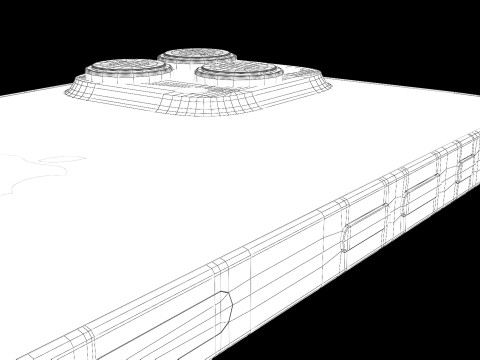 एप्पल आईफोन 16 प्रो मैक्स व्हाइट टाइटेनियम 3D मॉडल