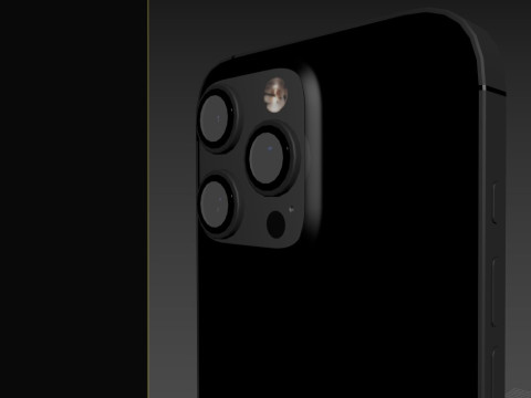 एप्पल आईफोन 16 प्रो मैक्स व्हाइट टाइटेनियम 3D मॉडल