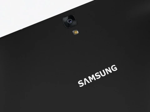 Samsung Galaxy Tab S3 black with S Pen Keyboard 3D Model