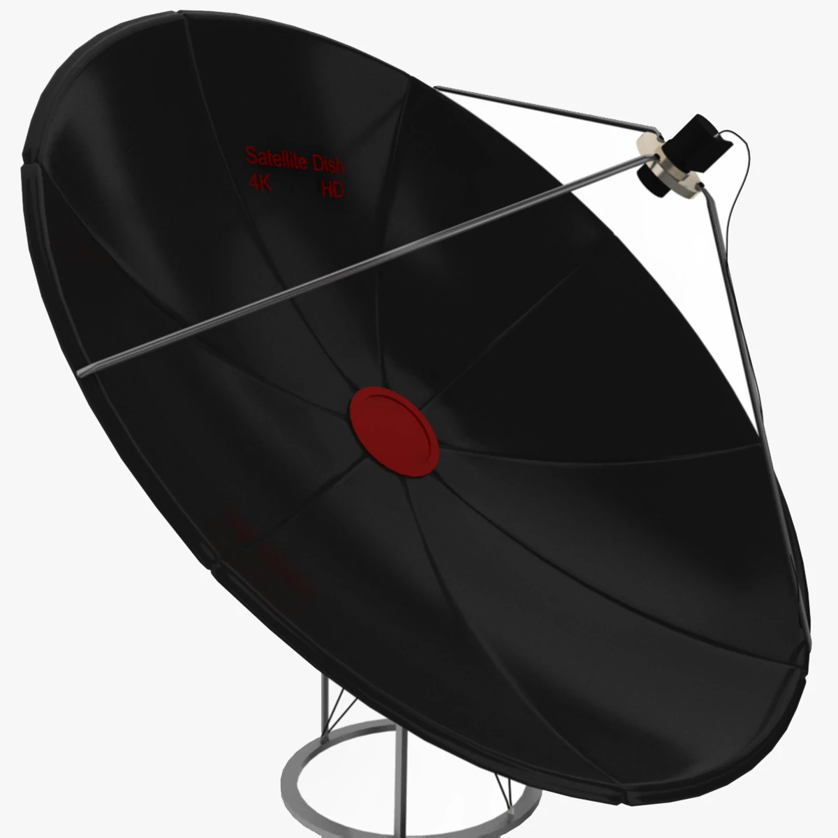 Супутникова антена 3D Модель .c4d .max .obj .3ds .fbx .stl .blend 