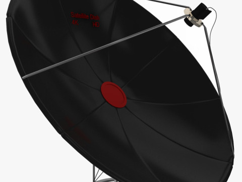 위성 접시 3D 모델