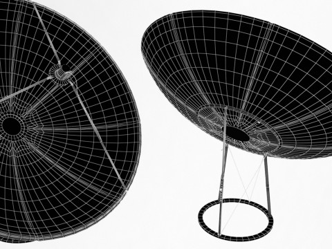 卫星天线 3D 模型