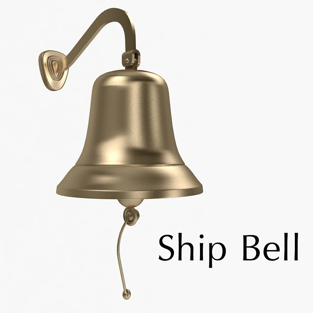 Marine Bell 3D Model .c4d .max .obj .3ds .fbx .stl .blend 
