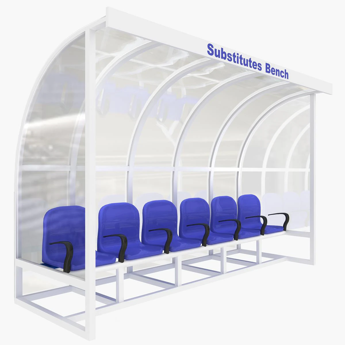 Substitutes Bench 3D Model .c4d .max .obj .3ds .fbx .stl .blend 