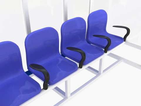 Substitutes Bench 3D Model