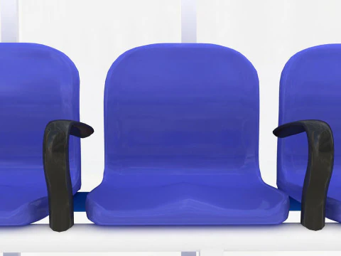 Substitutes Bench 3D Model