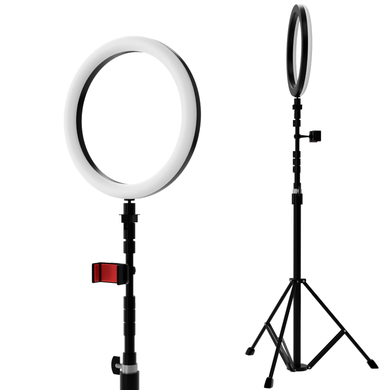 फ्लैश लाइट के साथ कैमरा तिपाई 3D मॉडल .c4d .max .obj .3ds .fbx .stl .blend 