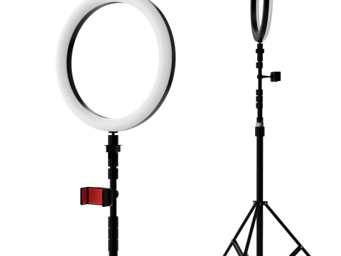 Trip&eacute; de c&acirc;mera com luz de flash Modelo 3D