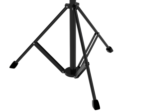 फ्लैश लाइट के साथ कैमरा तिपाई 3D मॉडल