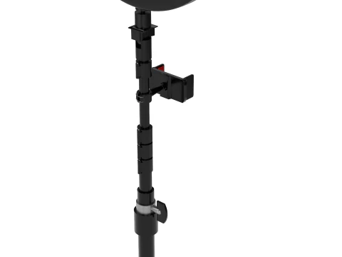 Camera Tripod with Flash Light 3D Model