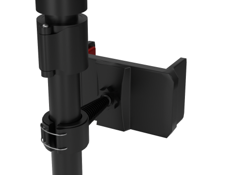 फ्लैश लाइट के साथ कैमरा तिपाई 3D मॉडल