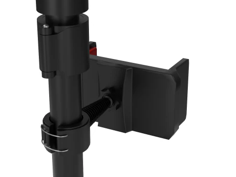 Camera Tripod with Flash Light 3D Model