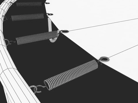 Trampolinspringen 3D Modell