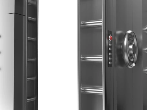 Железная Дверь Комнаты Убежища 3D Модель